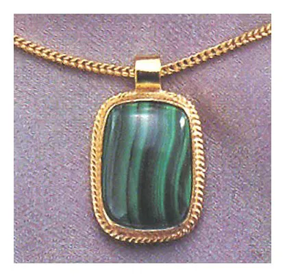 14k Middle Kingdom Malachite Necklace