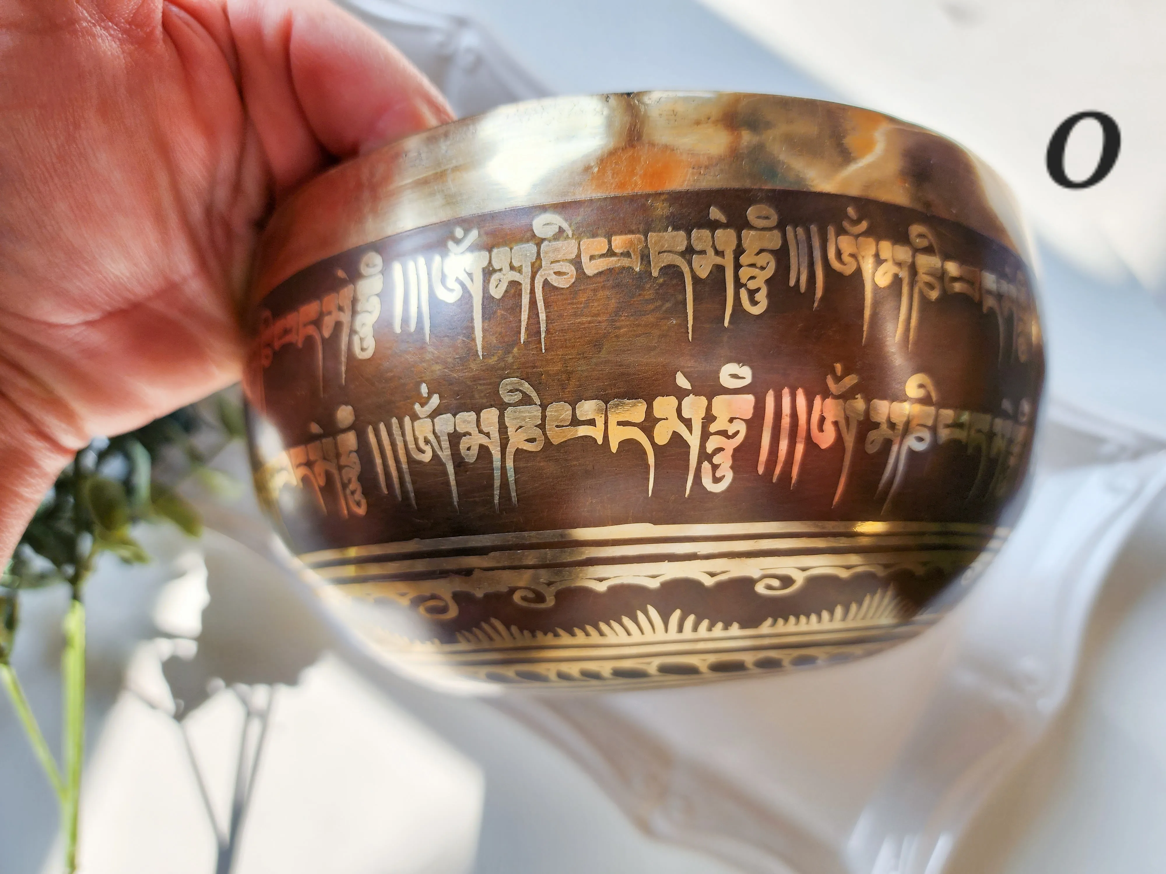 7 Tibetan Etched Singing Bowl