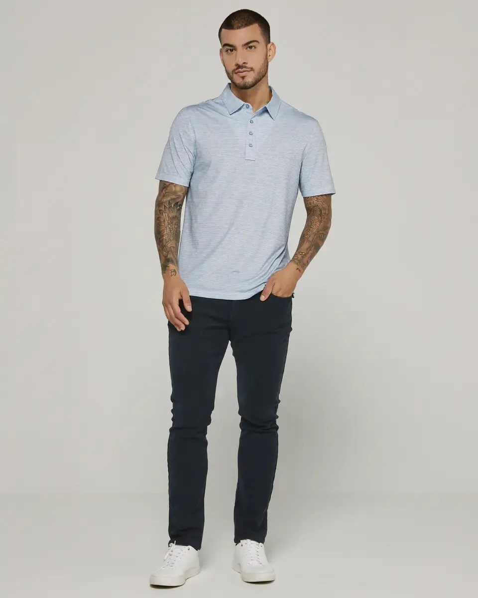 '7Diamonds' Men's Malone Performance Polo - Blue