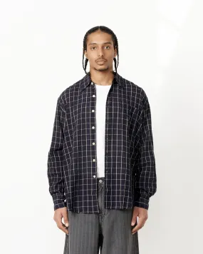 Above Shirt in Dark Mediterranean Check