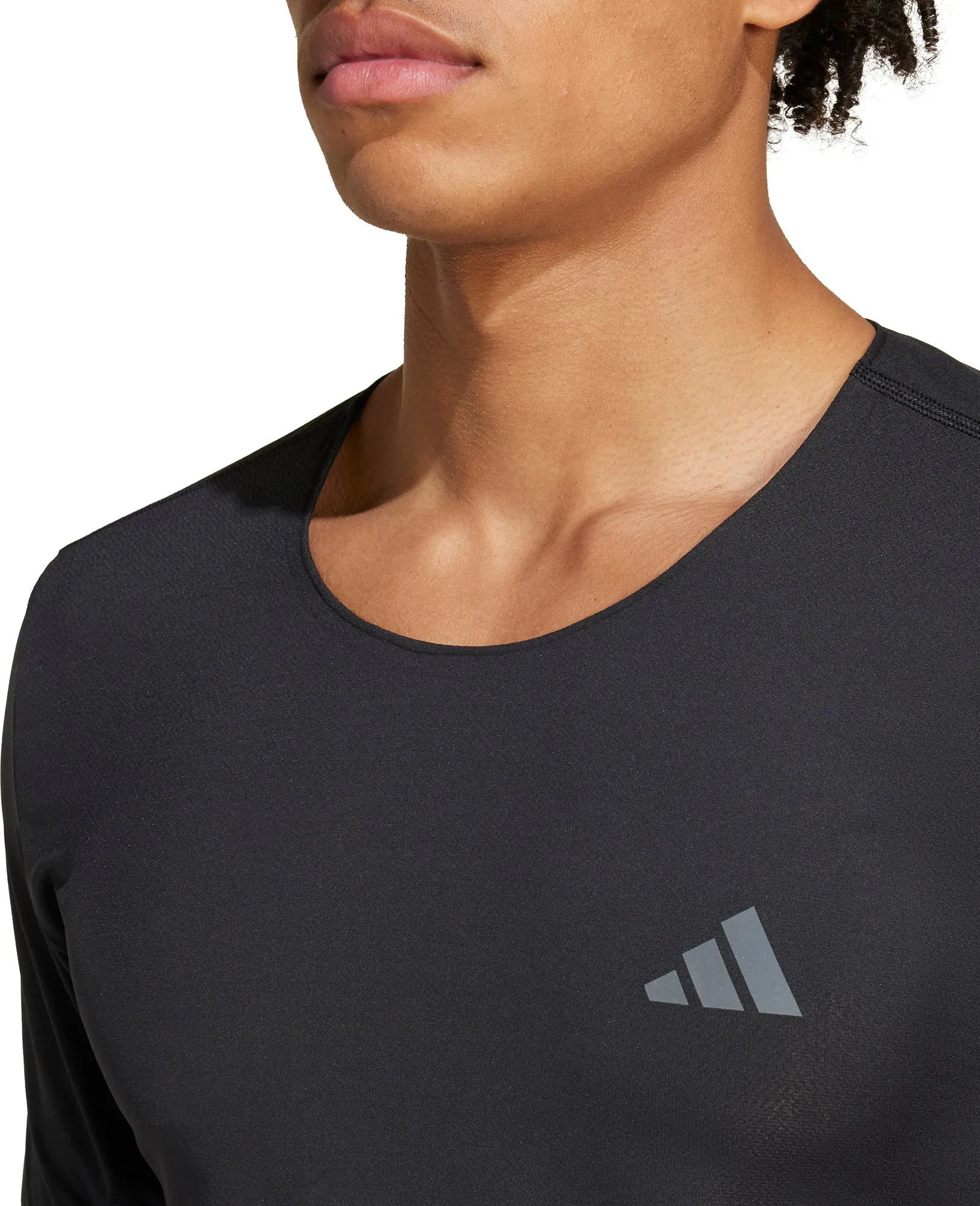 adidas Adizero Short Sleeve Mens Running Top - Black