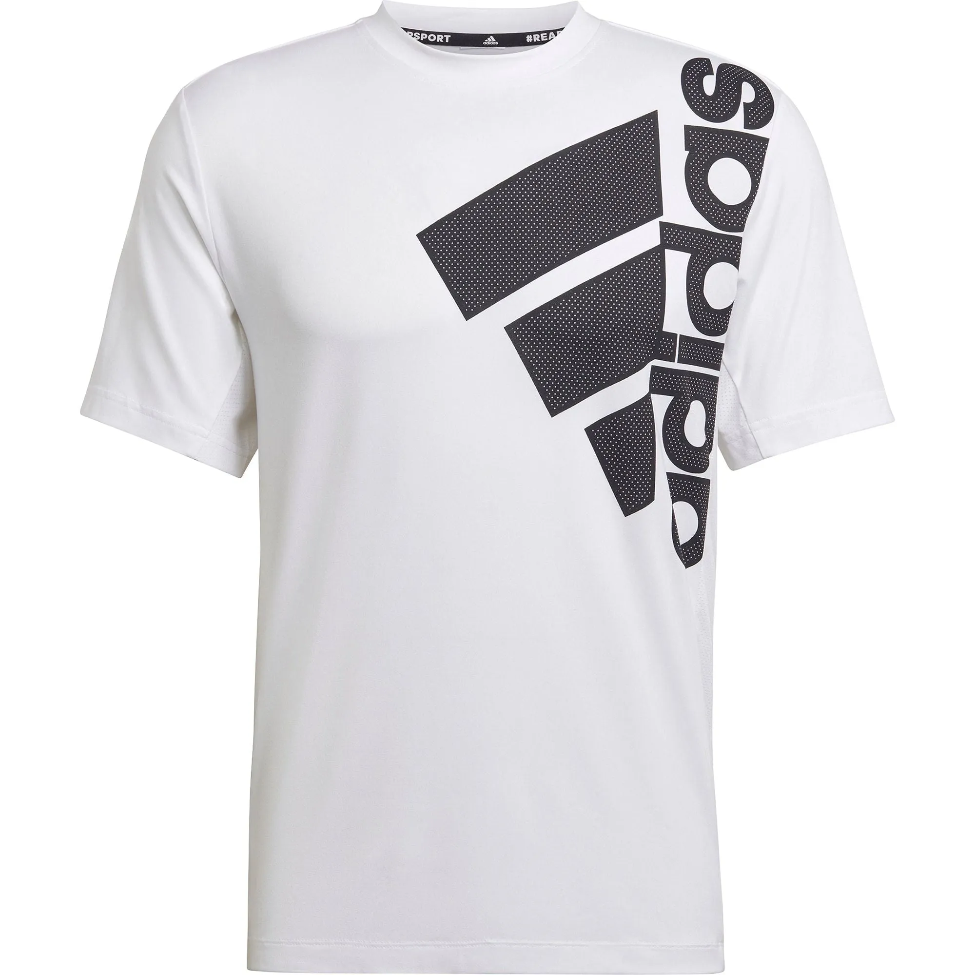 adidas Big Badge Of Sport Short Sleeve Mens Training Top - White