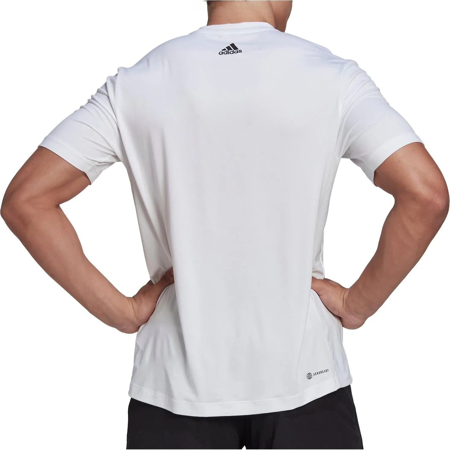 adidas Big Badge Of Sport Short Sleeve Mens Training Top - White