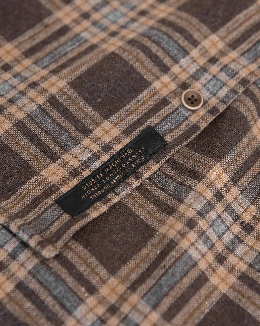 Allan Flannel Shirt - Choc Brown