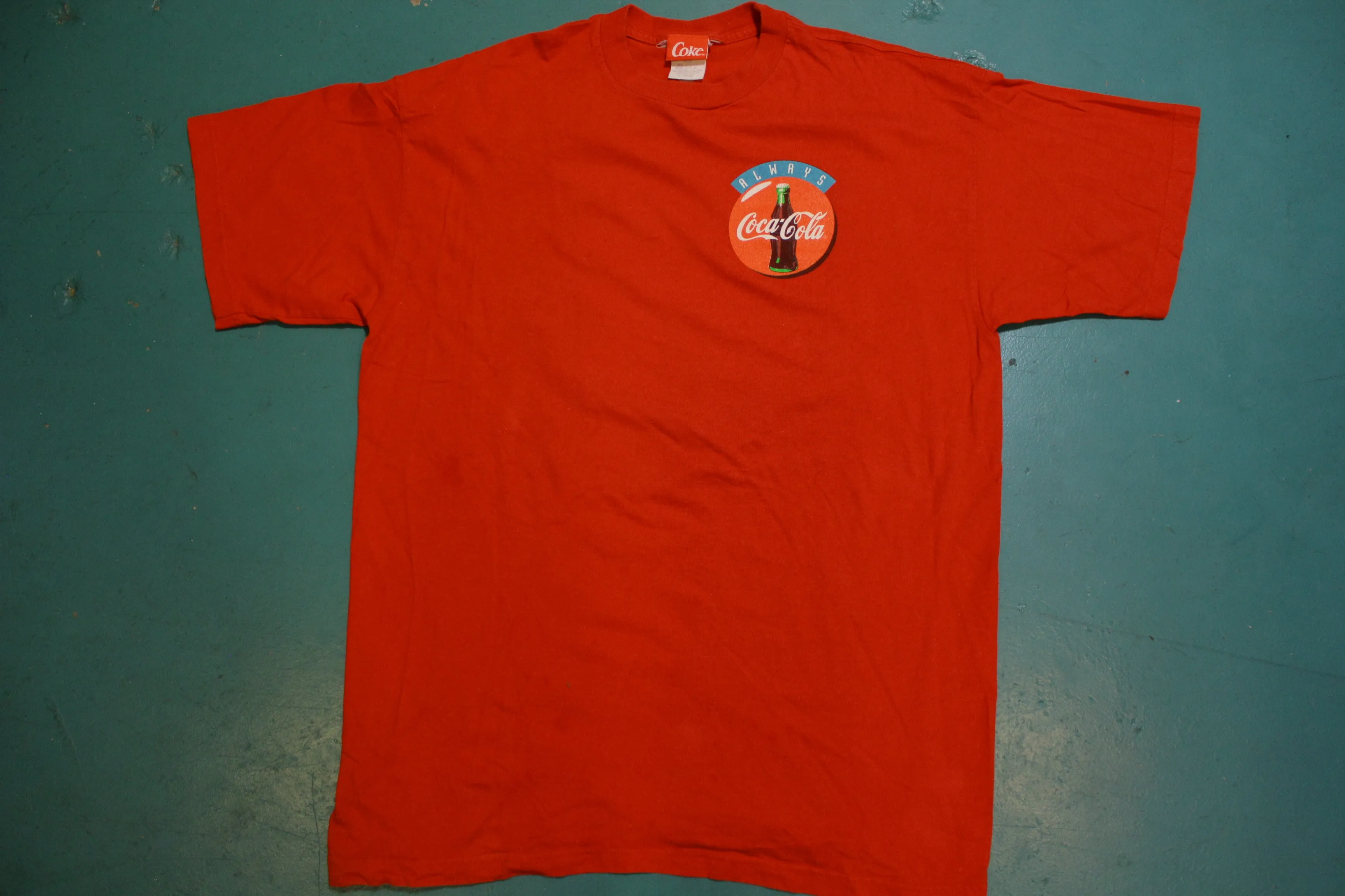 Always Coca-Cola 1994 Front and Back Graphic Vintage 90's T-shirt