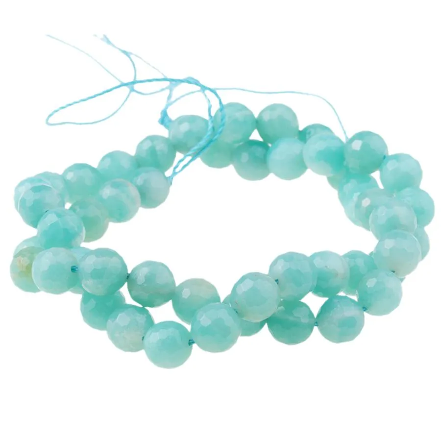 Amazonite (AAA) 8mm Faceted Round 15-16 Inch