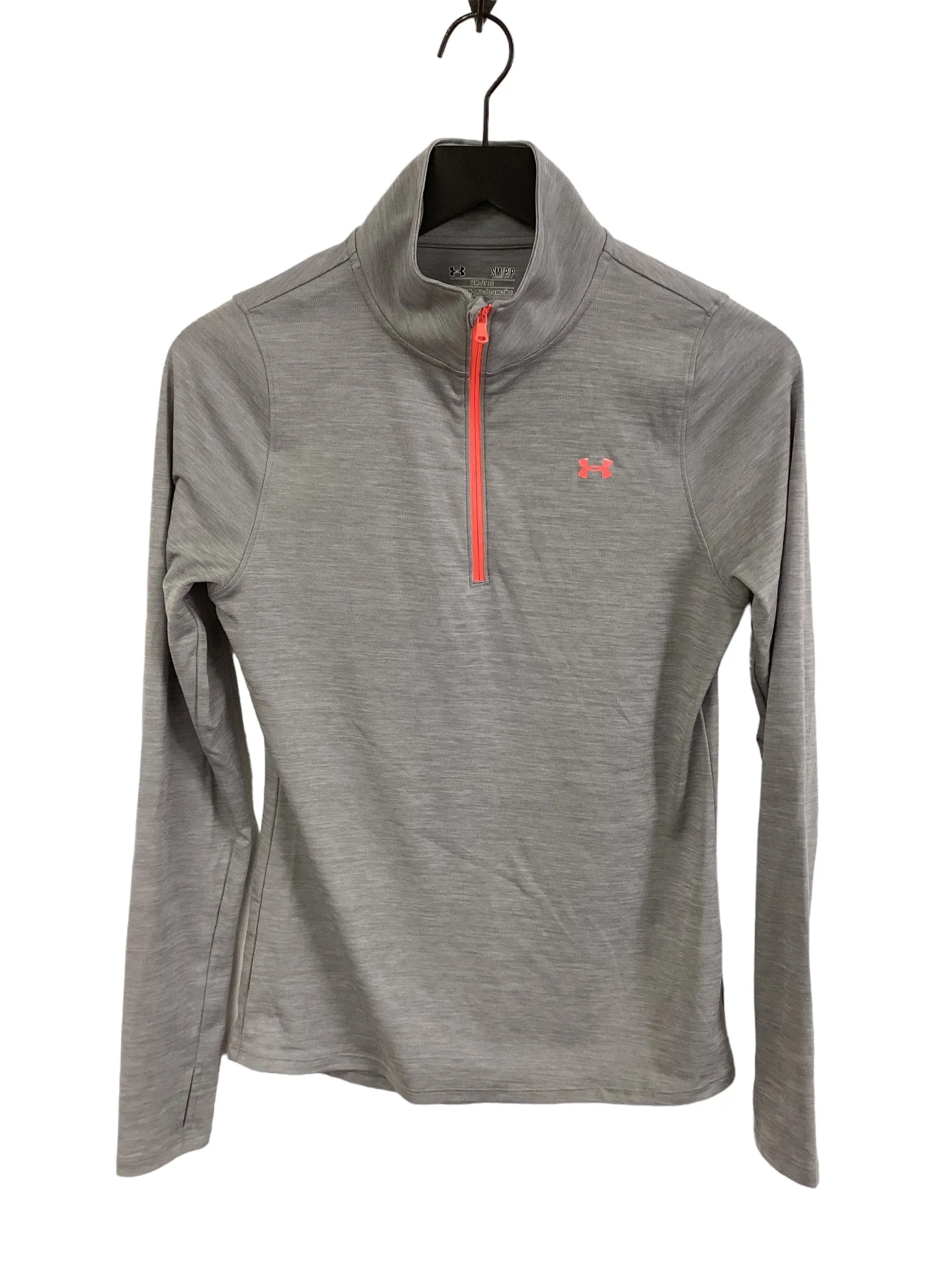 Athletic Top Long Sleeve Collar By Under Armour  Size: S