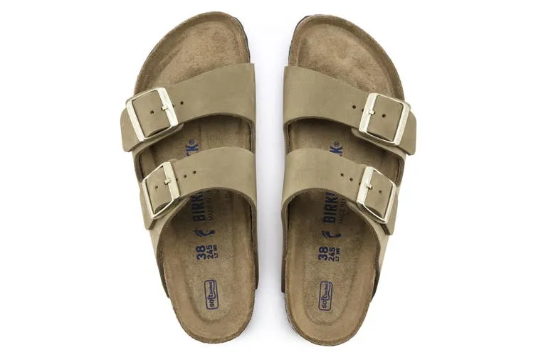 Birkenstock Faded Khaki Arizona Nubuck Leather Regular