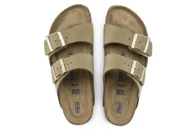 Birkenstock Faded Khaki Arizona Nubuck Leather Regular