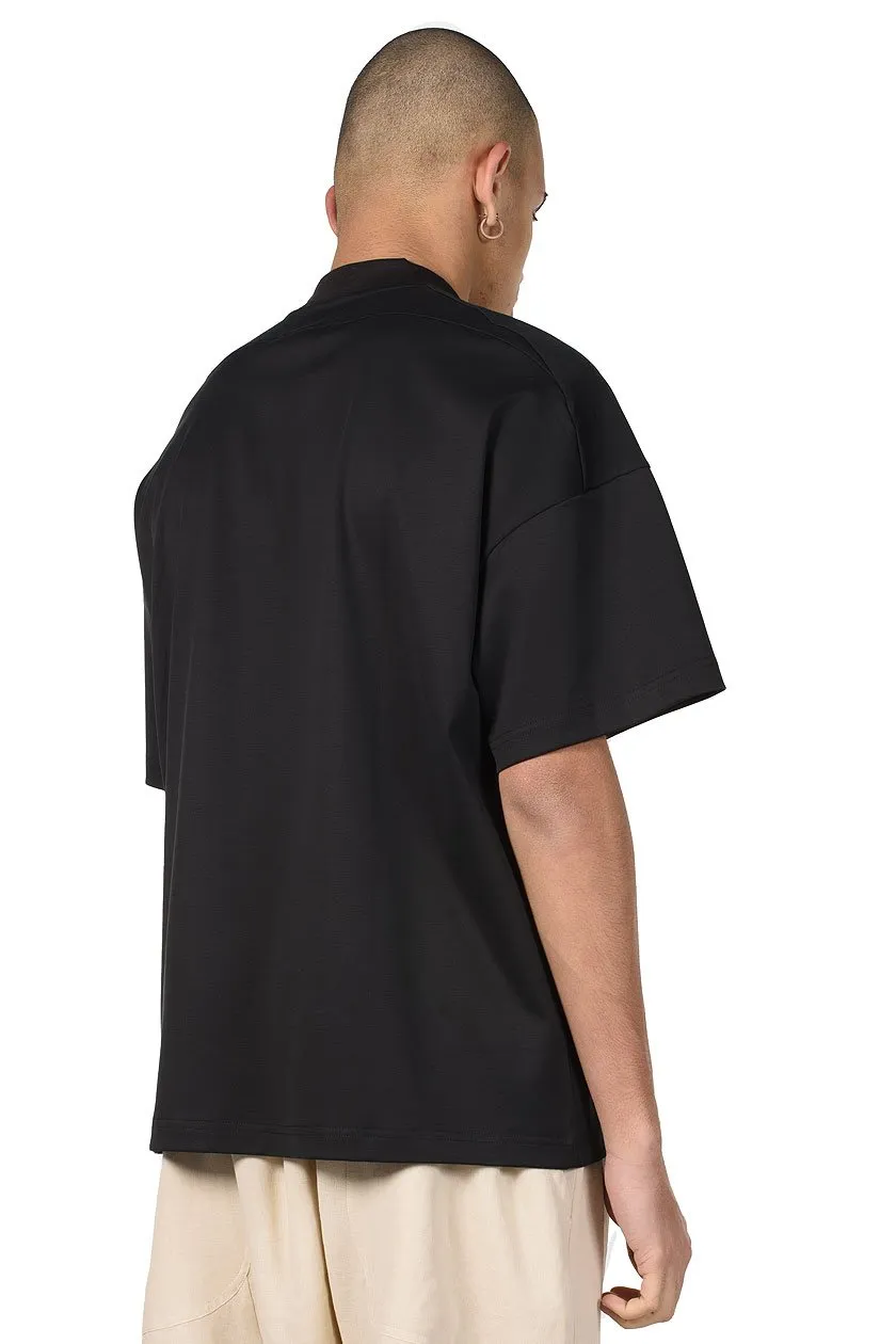 Black Mock Neck T-shirt