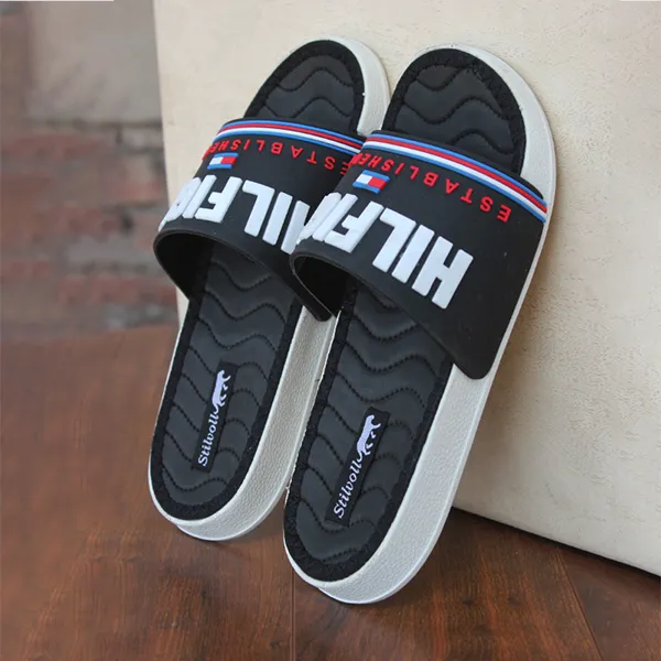 Black Soft Slippers for Men