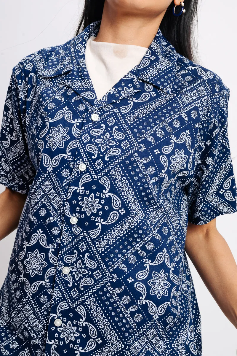 Blue Indi Viscose Shirt