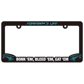 Bonk 'em Bleed 'em Eat 'em License Plate Frame