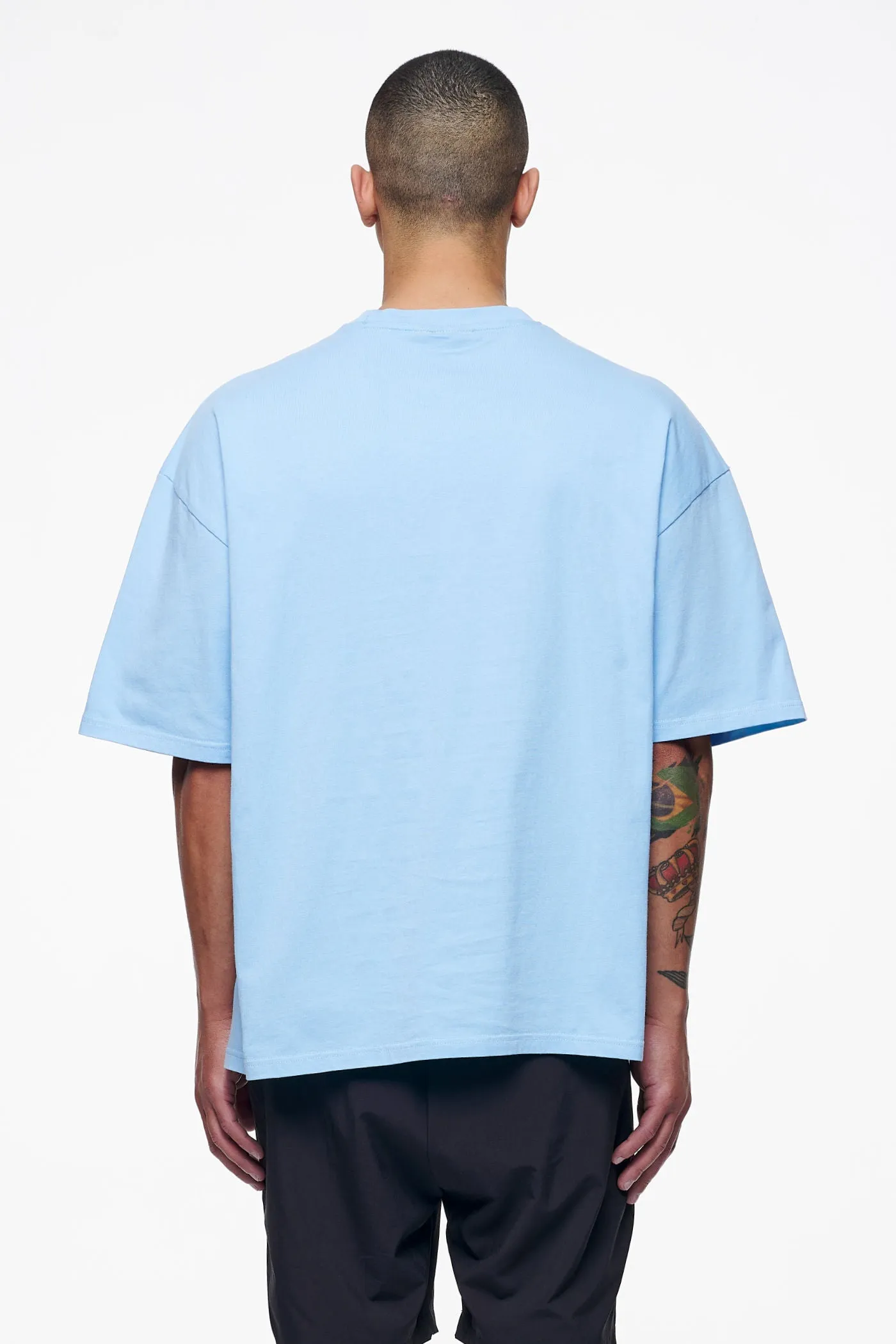 Bota Boxy Tee Vintage Washed Riviera Blue