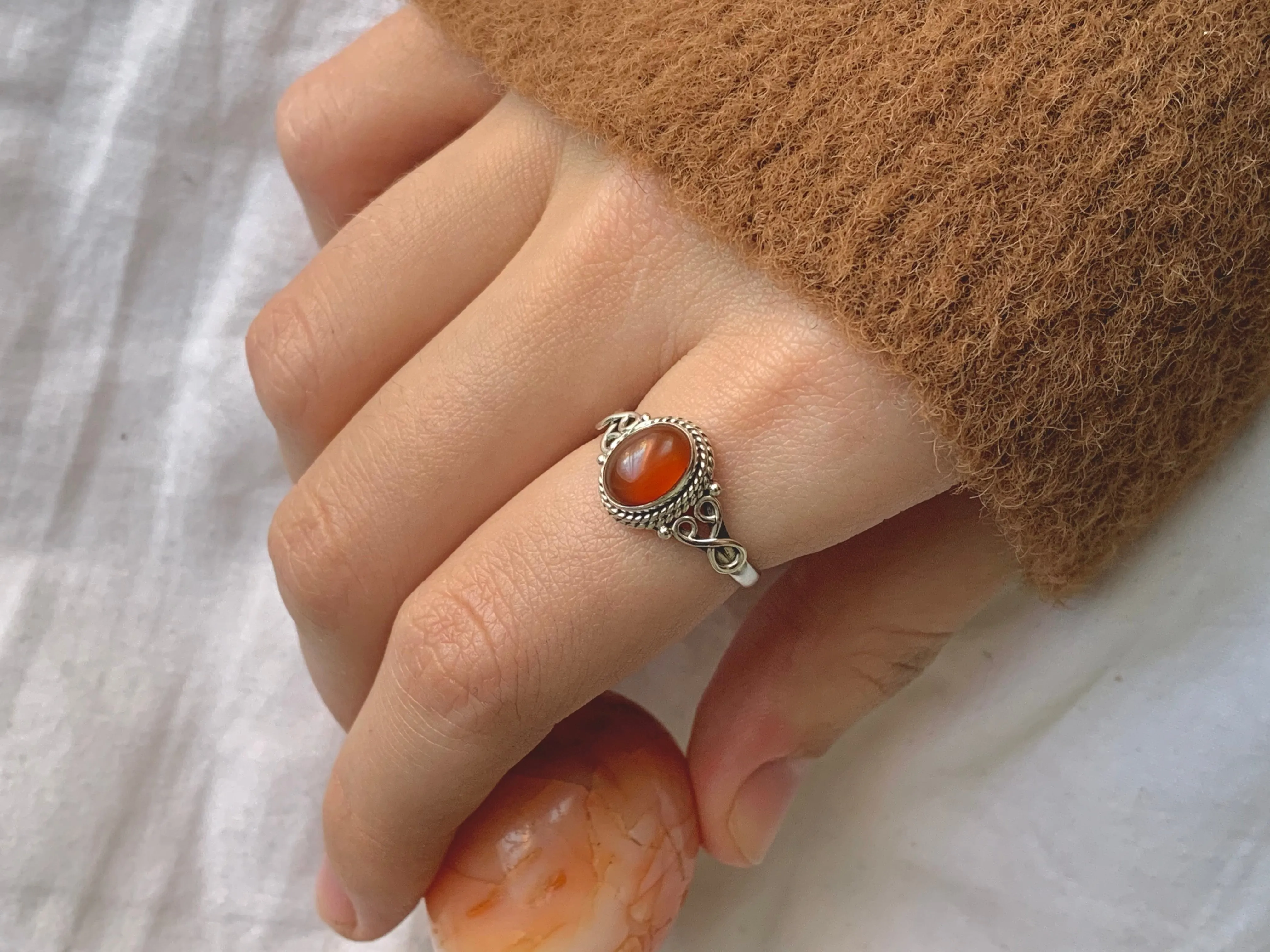 Carnelian Melita Ring (US 8)