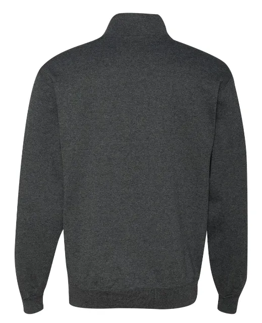 Charcoal Monogram Quarter Zip Sweatshirt