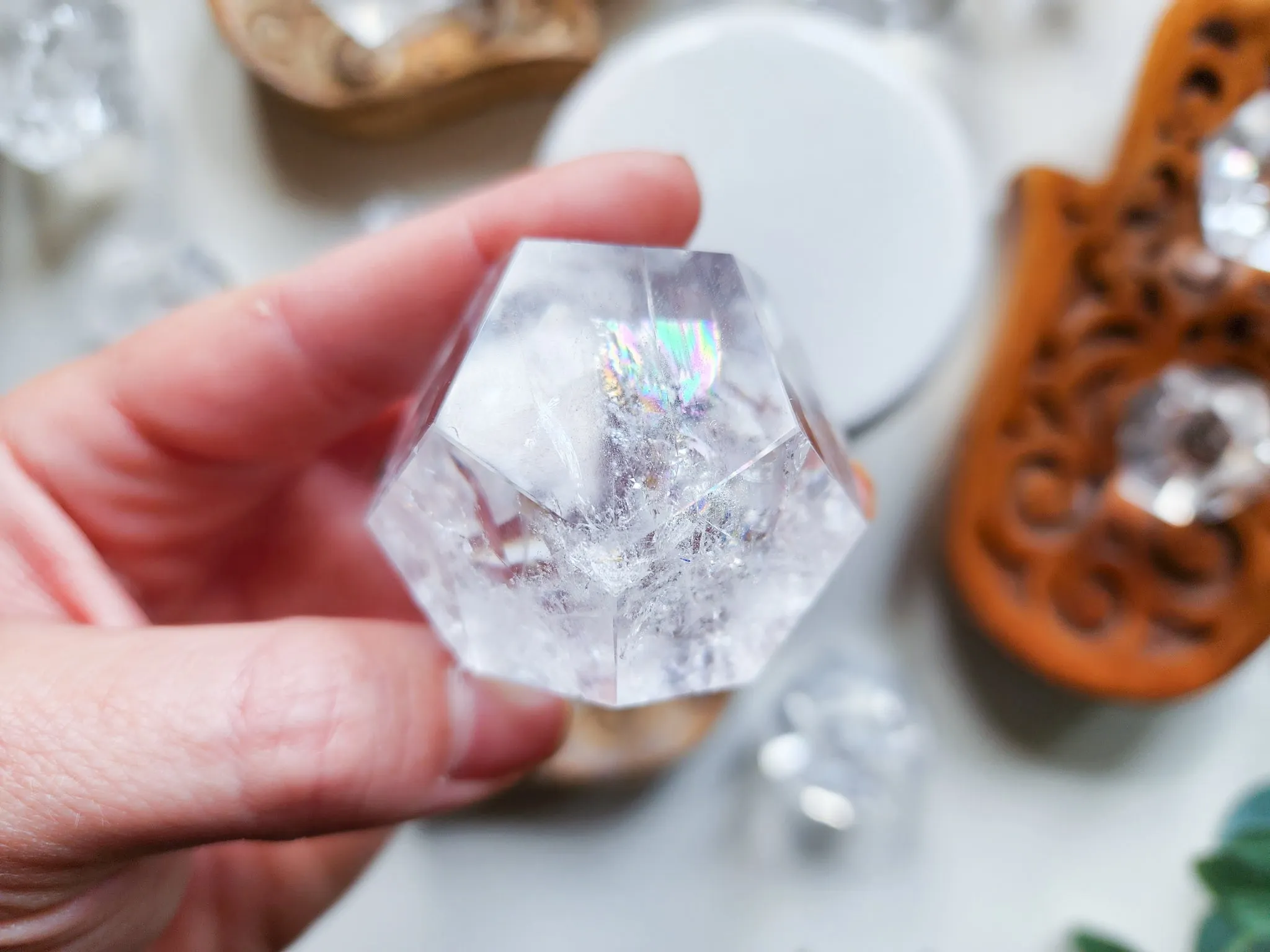 Clear Quartz Dodecahedron || Brazil