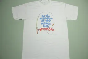 Fish Tremble At the Mention Of My Name ShoeBox Hallmark Vintage 90's T-Shirt