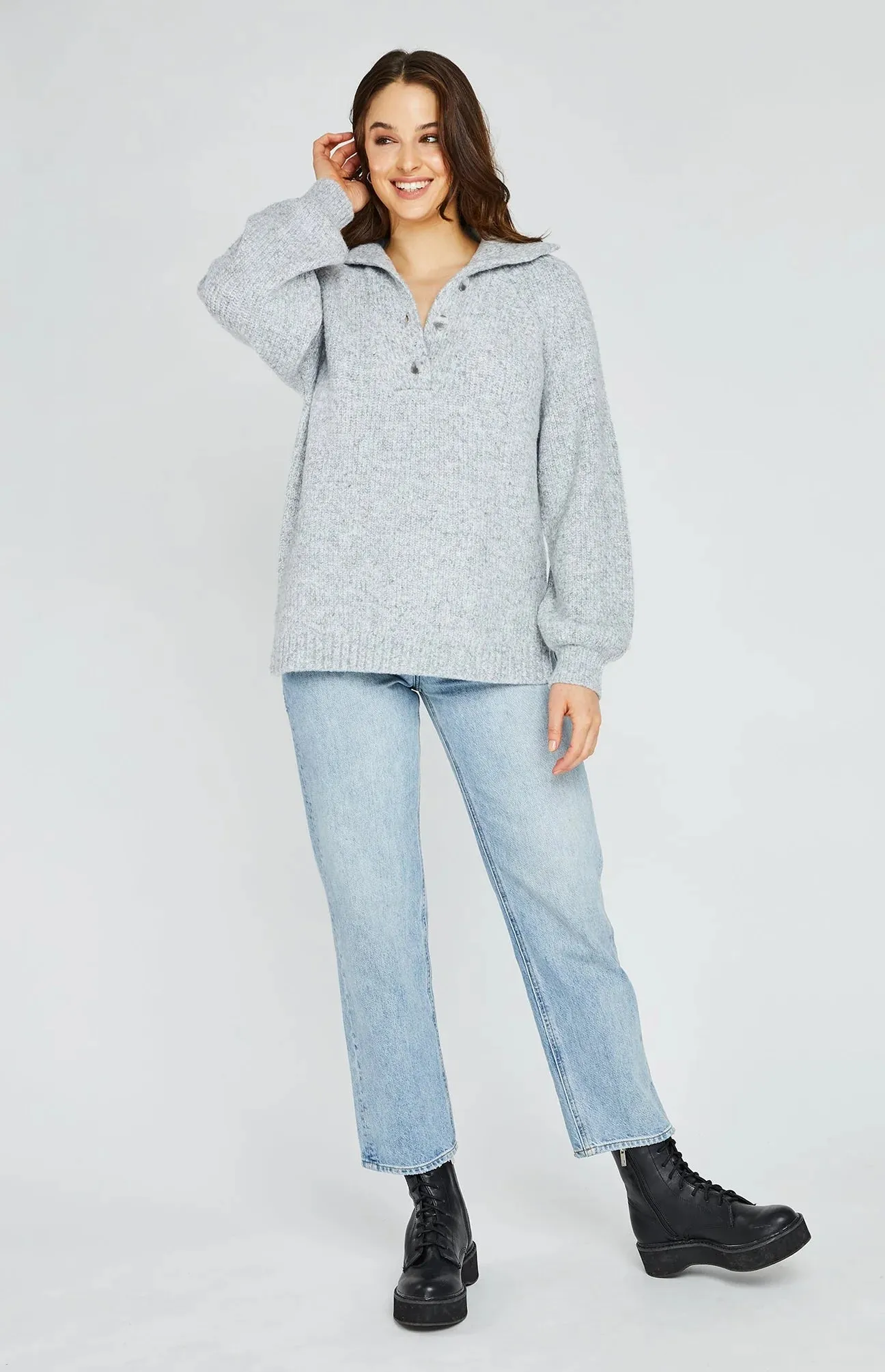 Gentle Fawn Alden Sweater | Heather Grey