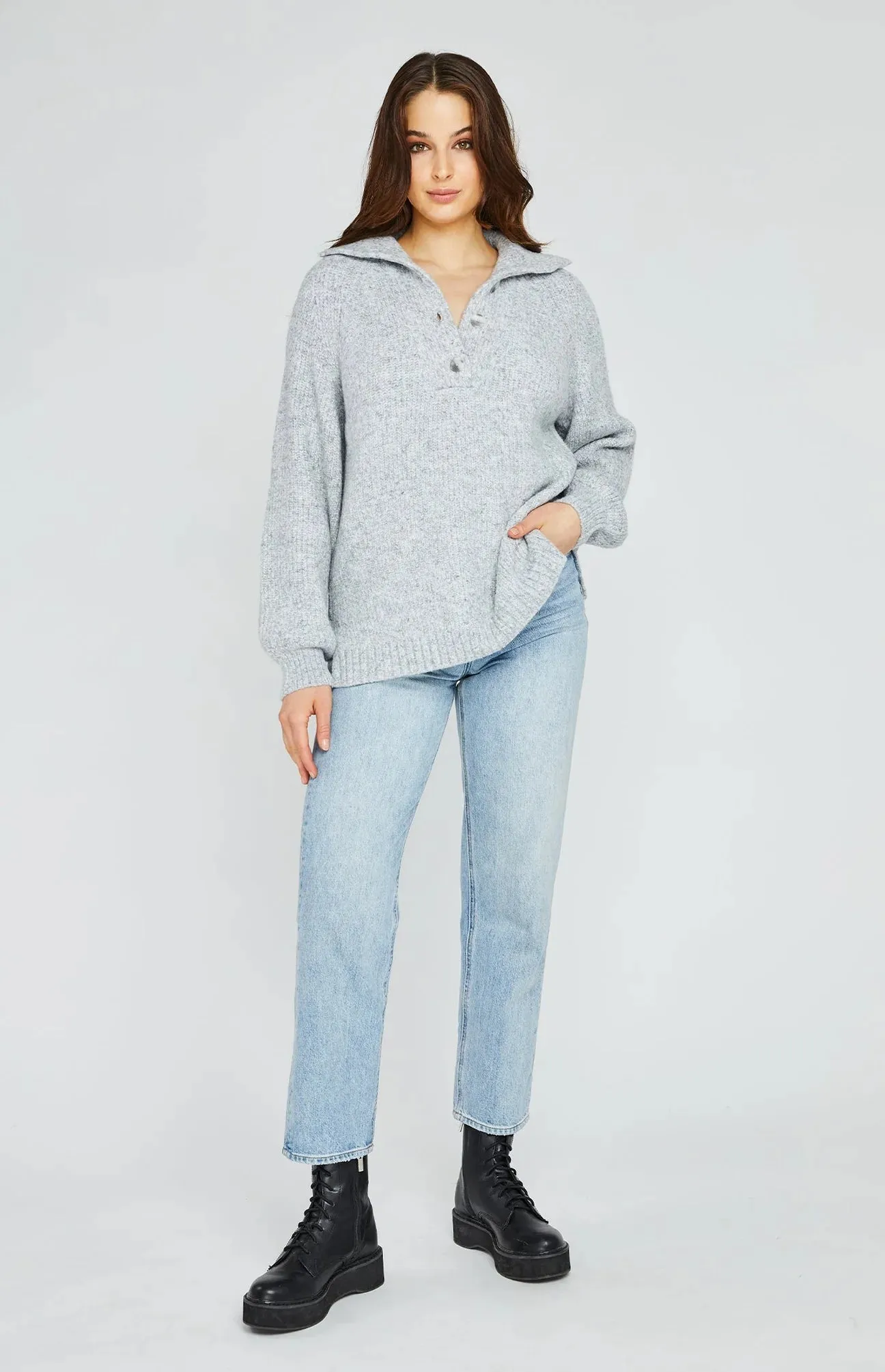 Gentle Fawn Alden Sweater | Heather Grey