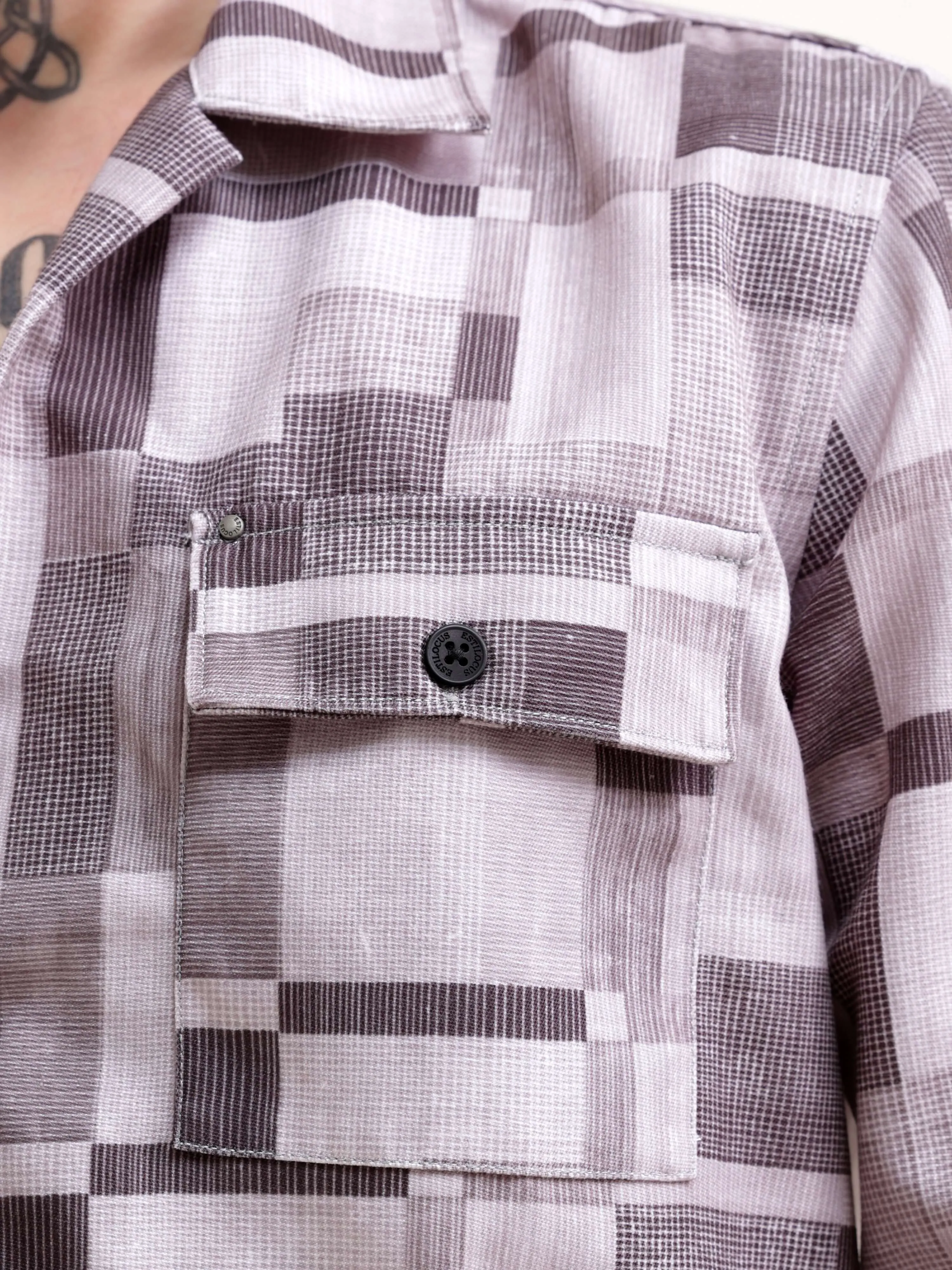 Geovibrance abstract brown Overshirt