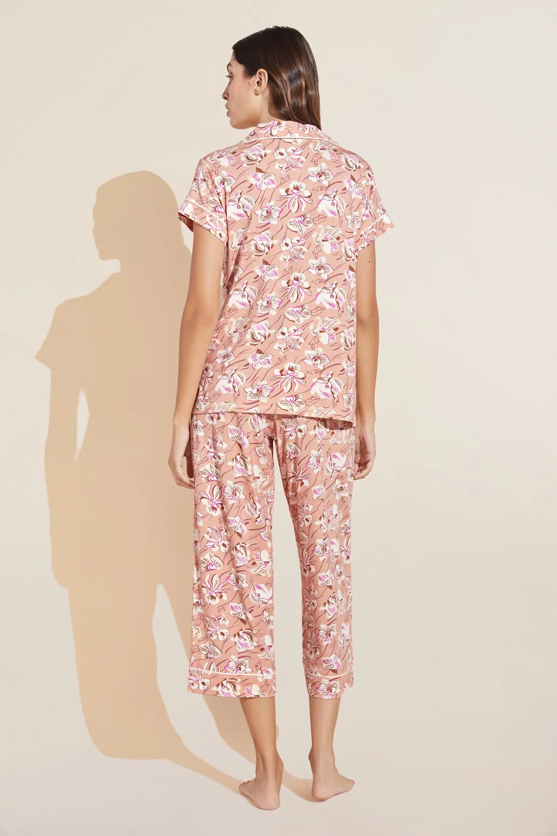 Gisele Printed TENCEL™ Modal Short Sleeve Cropped PJ Set