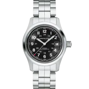 Hamilton H70455133 Khaki Field Auto 80 Hour 38mm Black