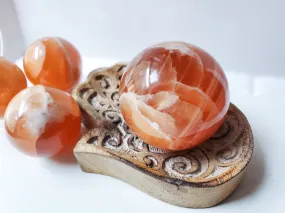 Honey Calcite Sphere