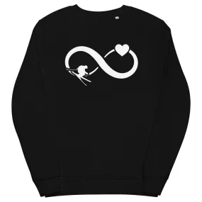 Infinity Heart and Skiing - Unisex Premium Organic Sweatshirt