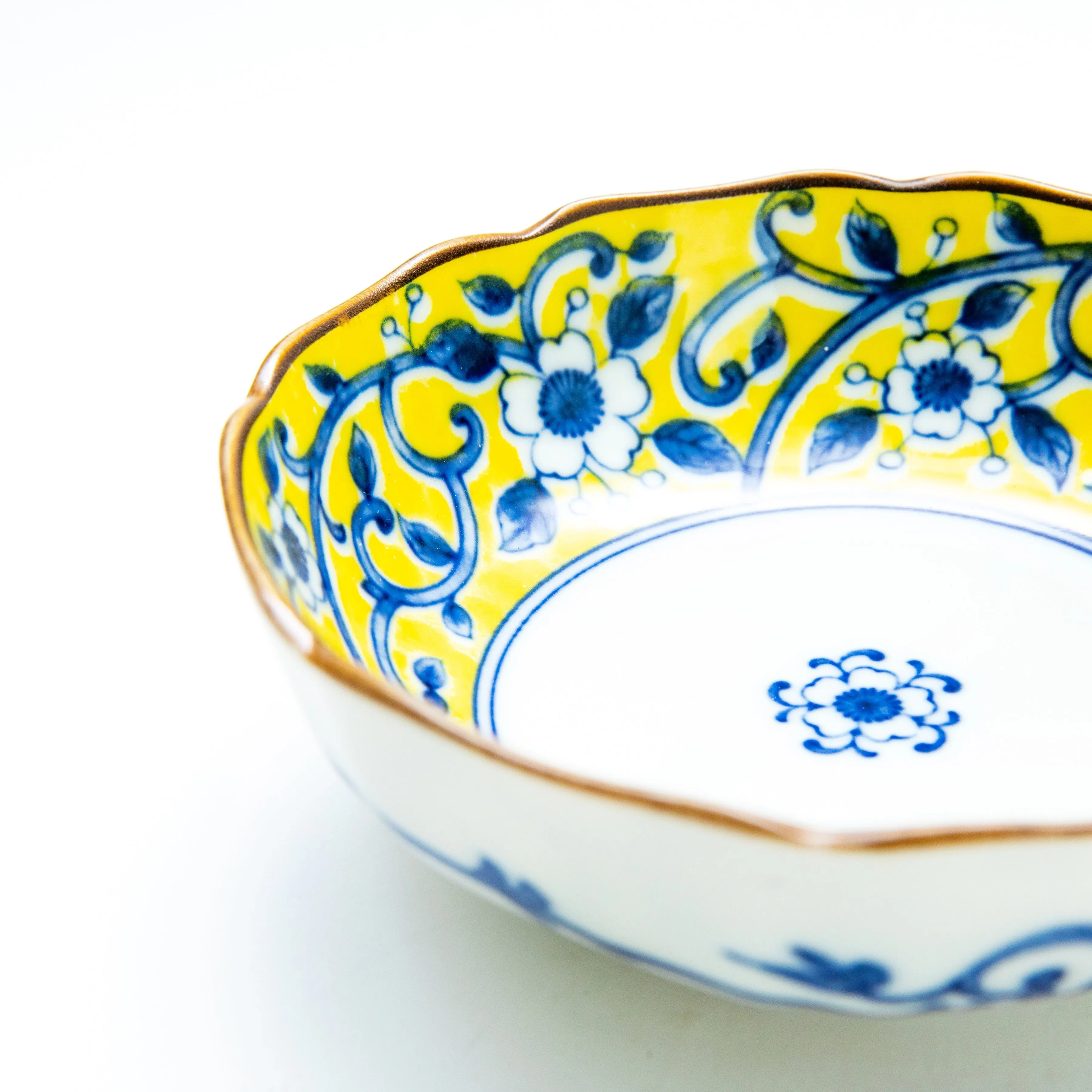 Japanese Octagonal Porcelain Bowl