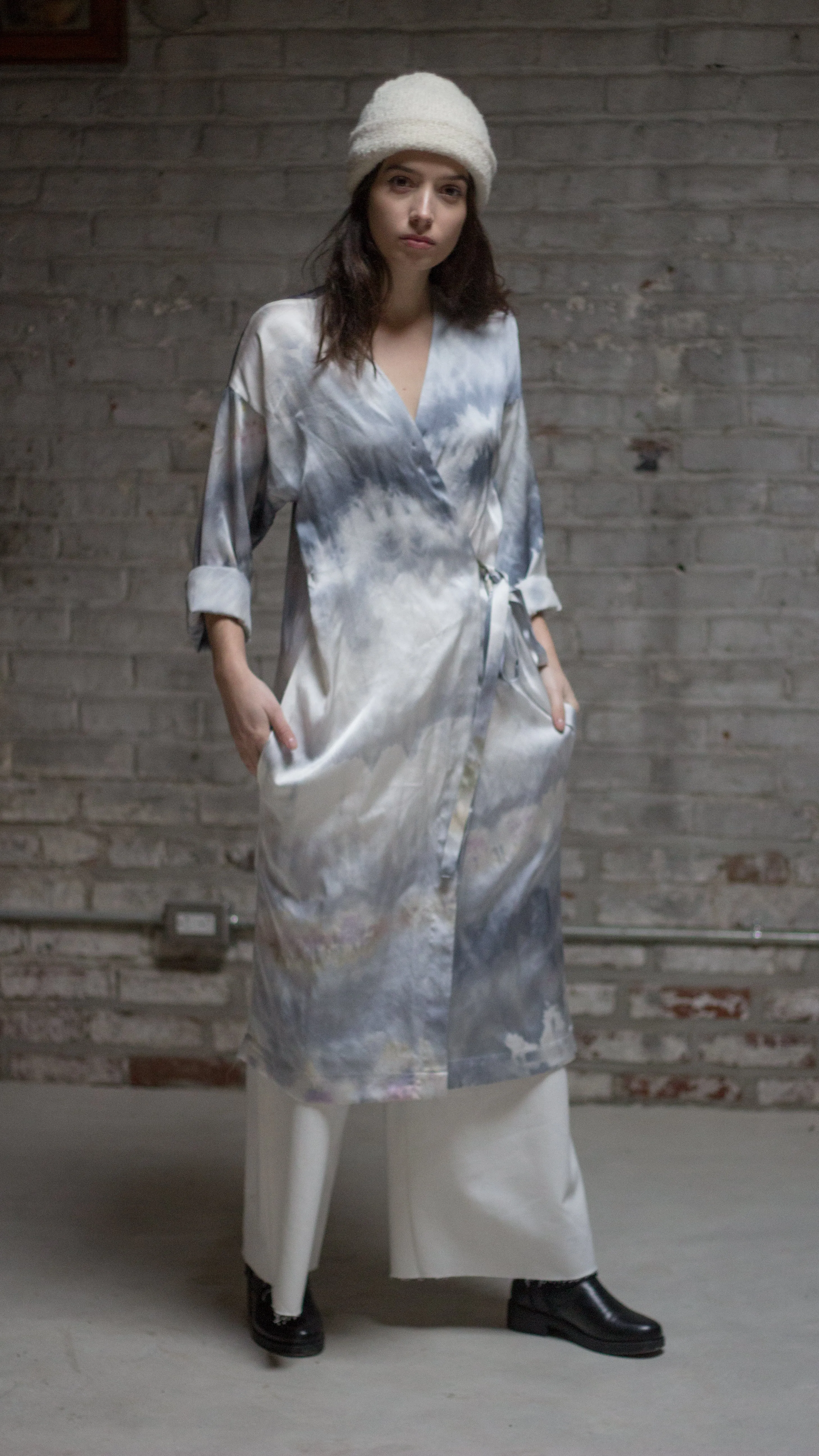 Kimono Dress in Silk Charmeuse