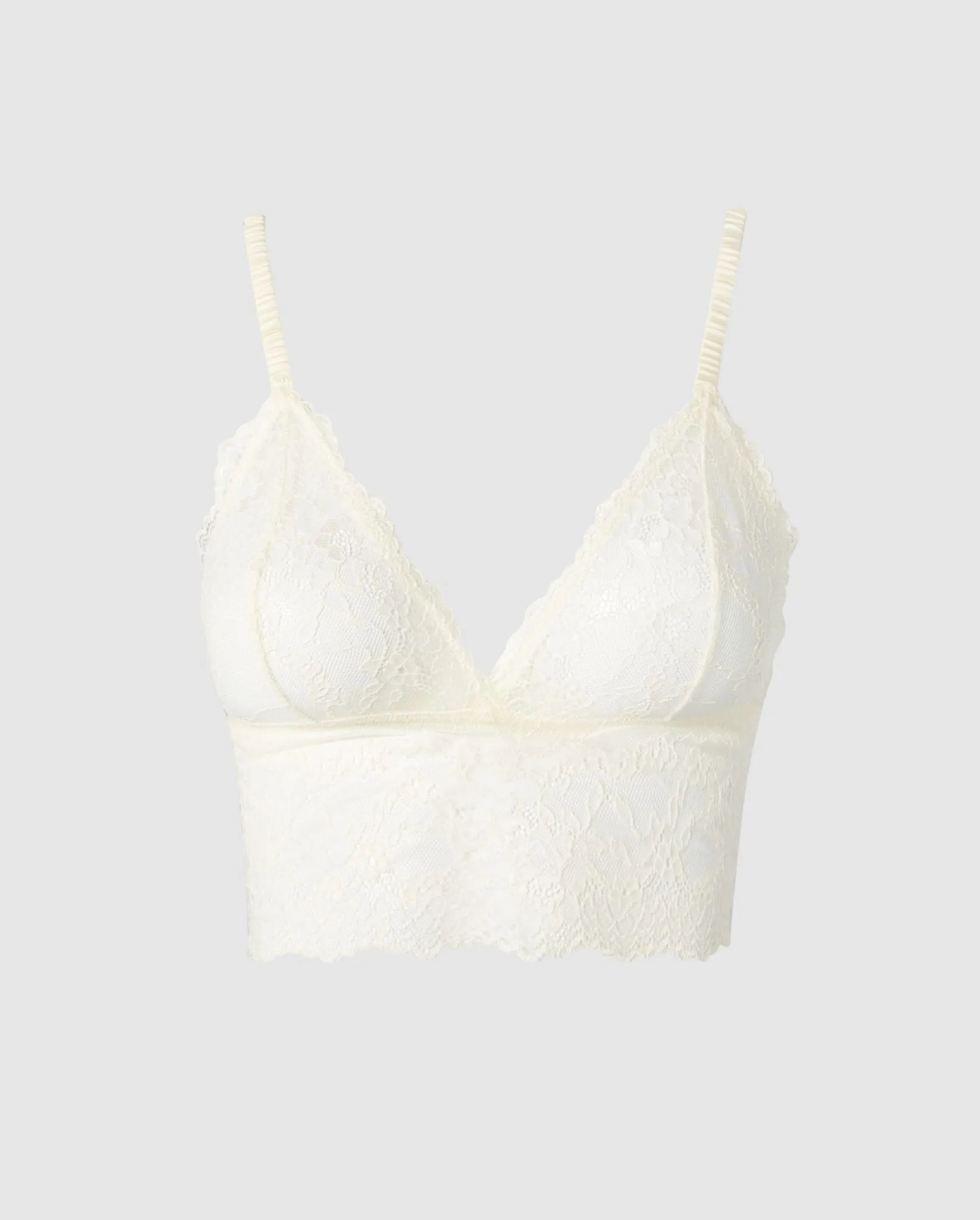 Lace Bralette Top Cream