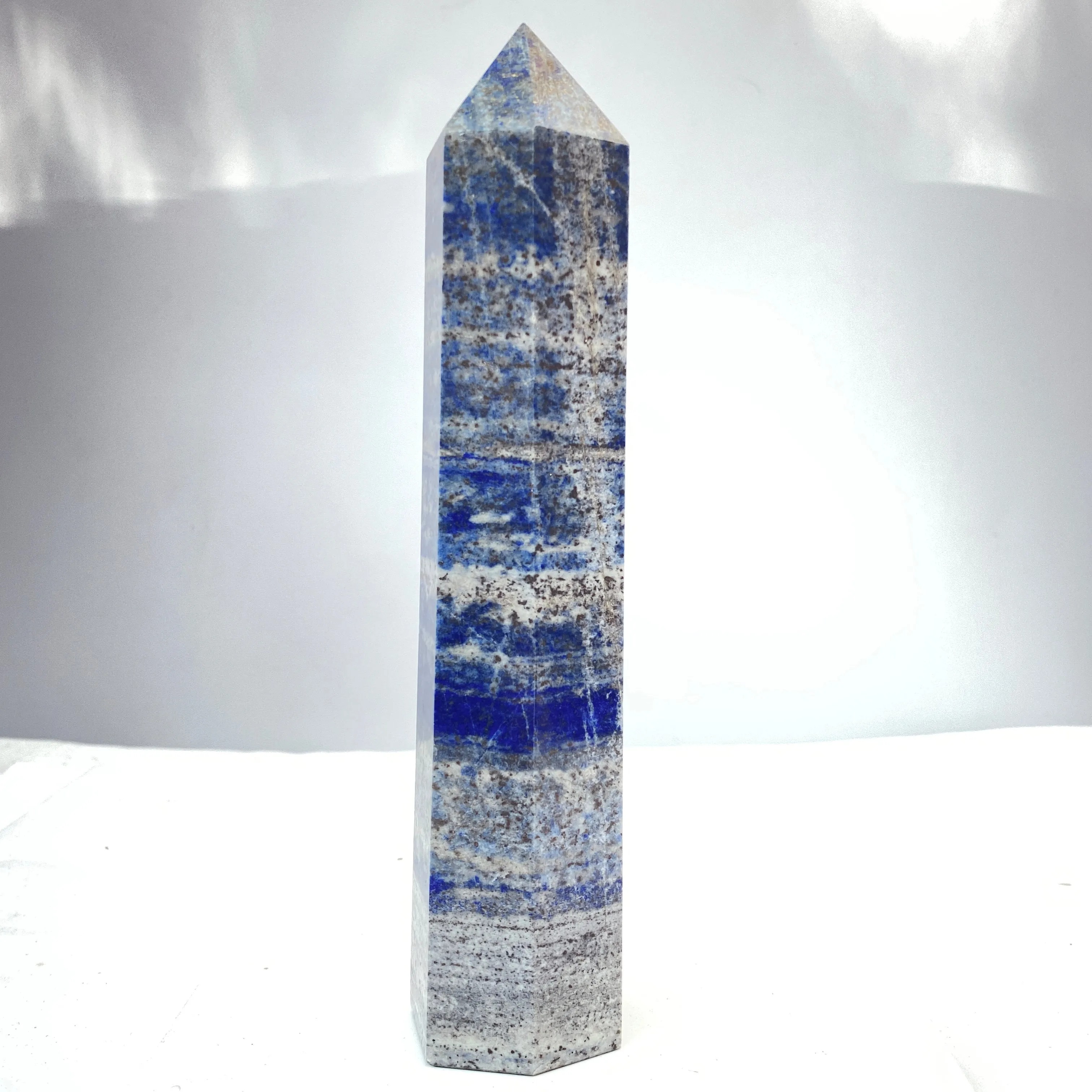 Lapis Lazuli Gemstone Tower Point healing energy Obelisk