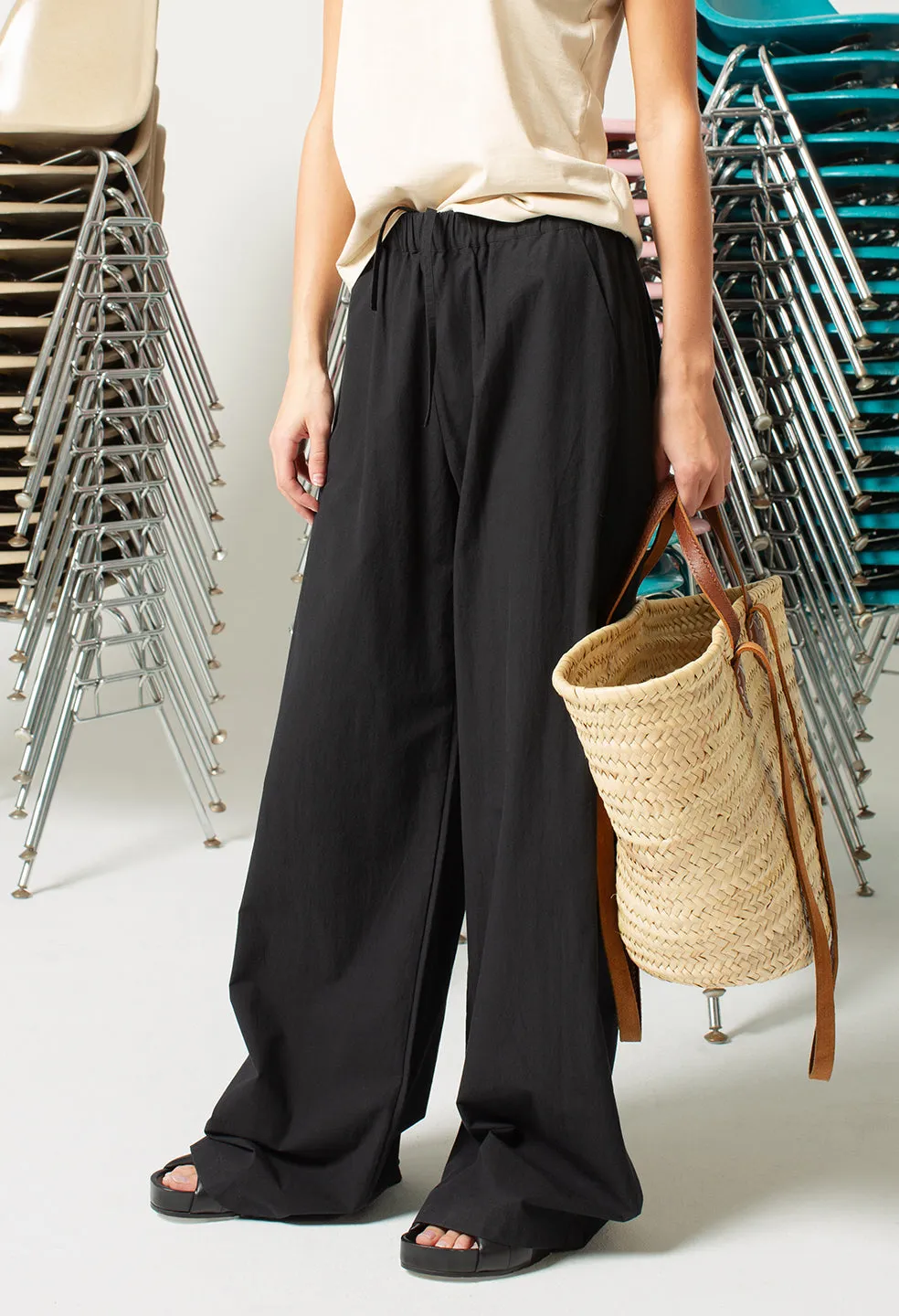 Leisure Poplin Pant / Black