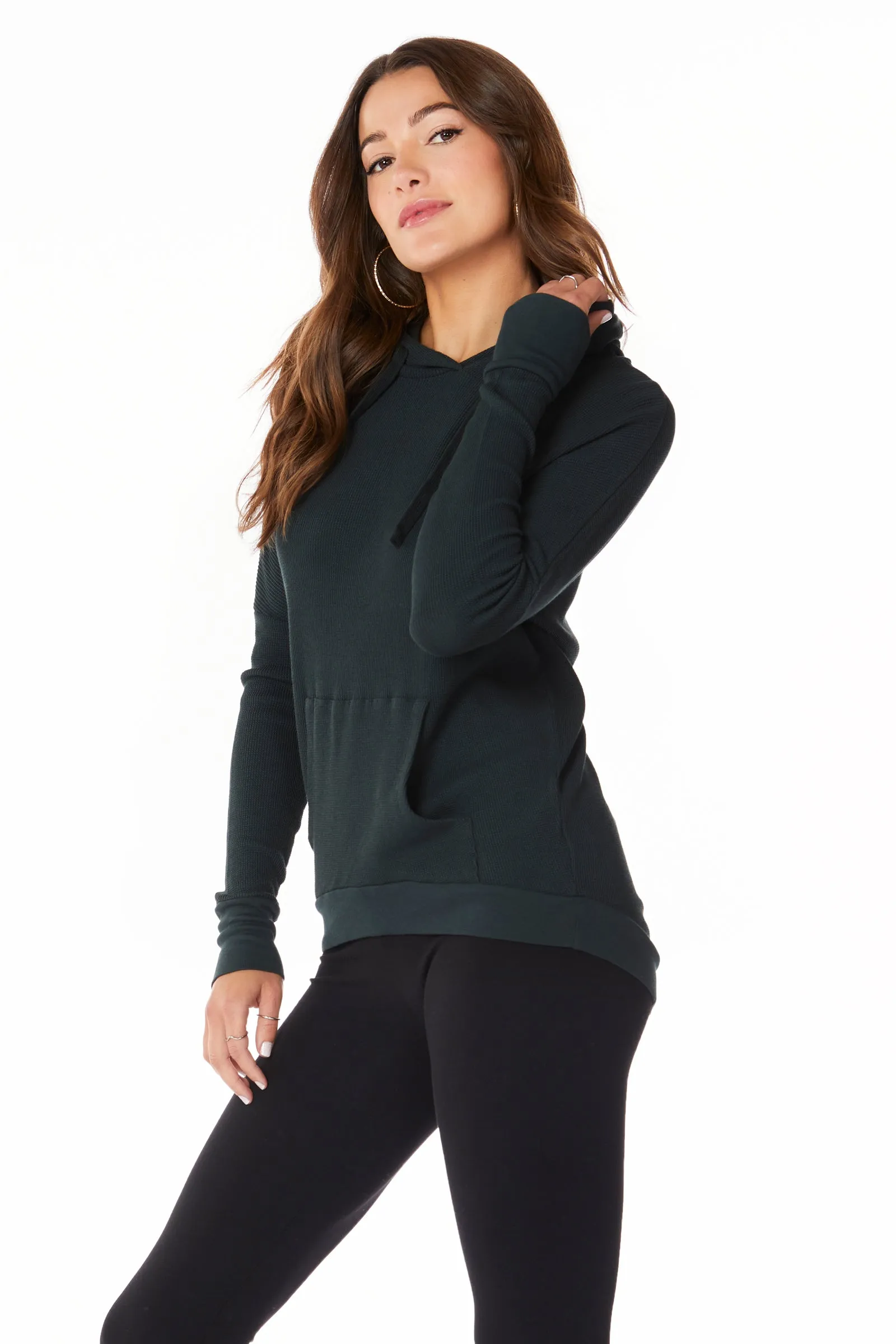 LONG SLEEVE POCKET HOODIE