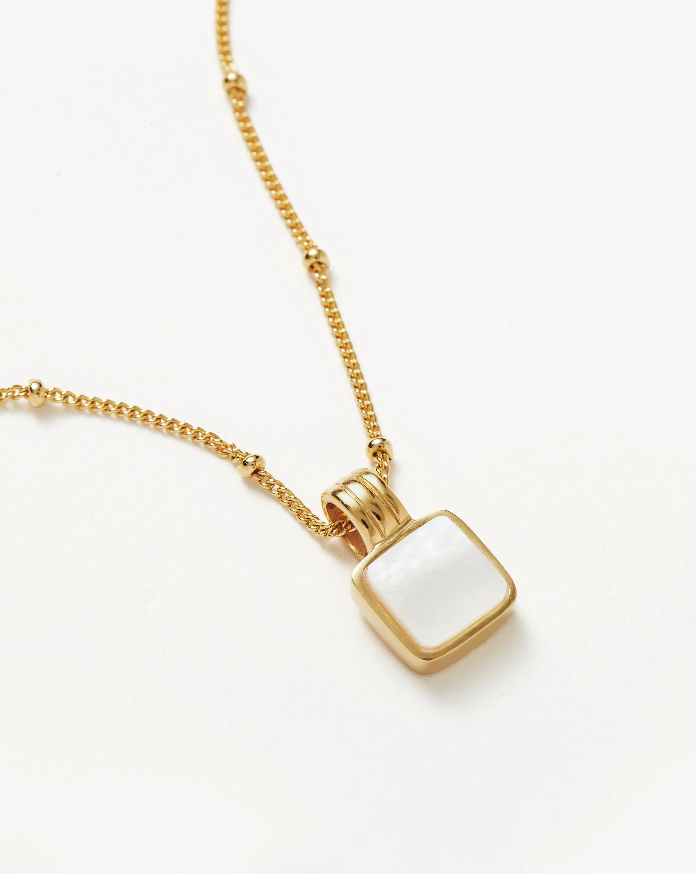 Lucy Williams Square Mother of Pearl Necklace