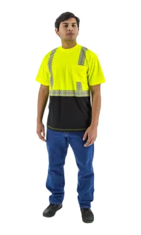 Majestic 75-5215 Safety Short Sleeve Shirt Hi-Vis