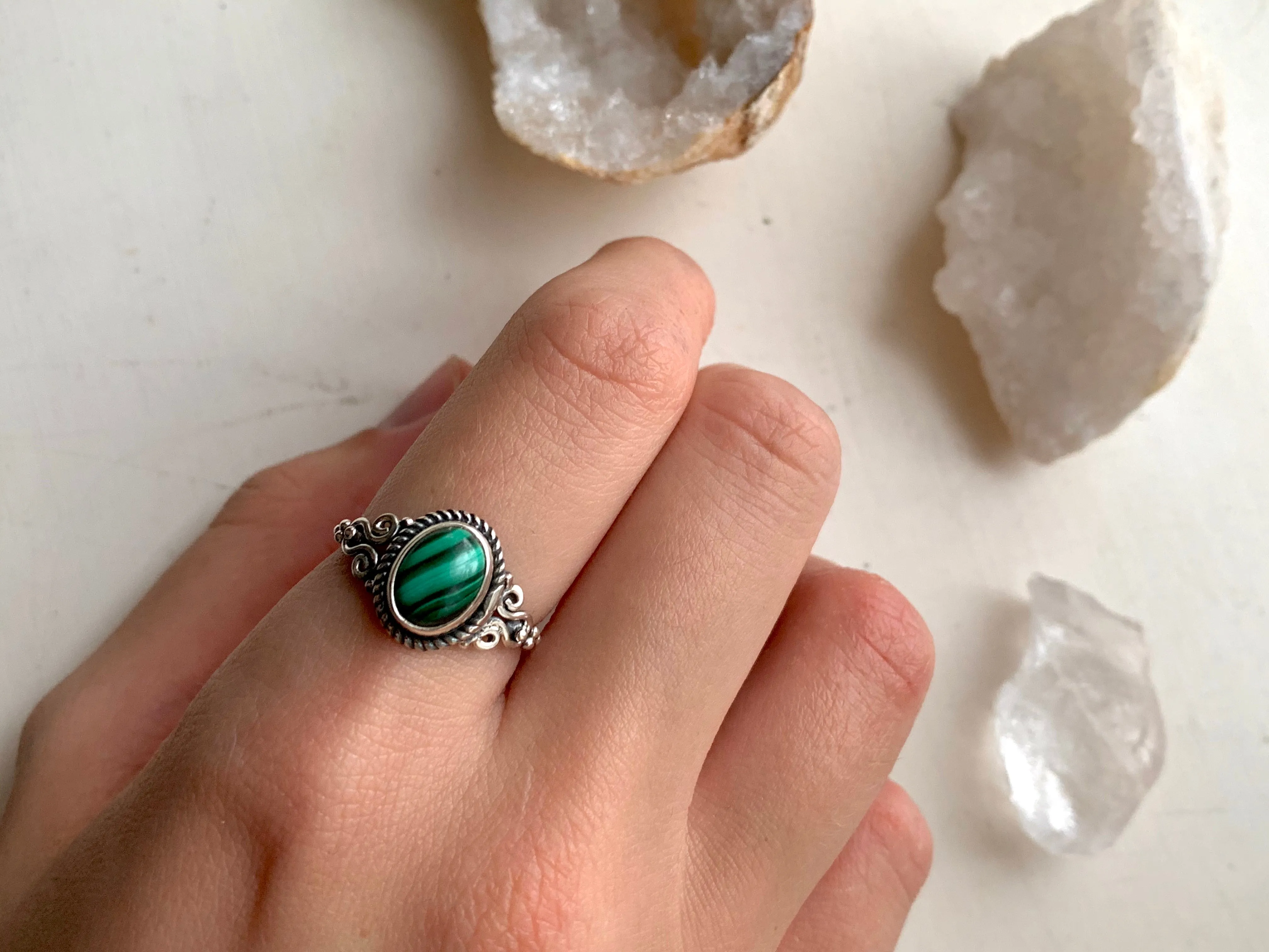 Malachite Alta Ring