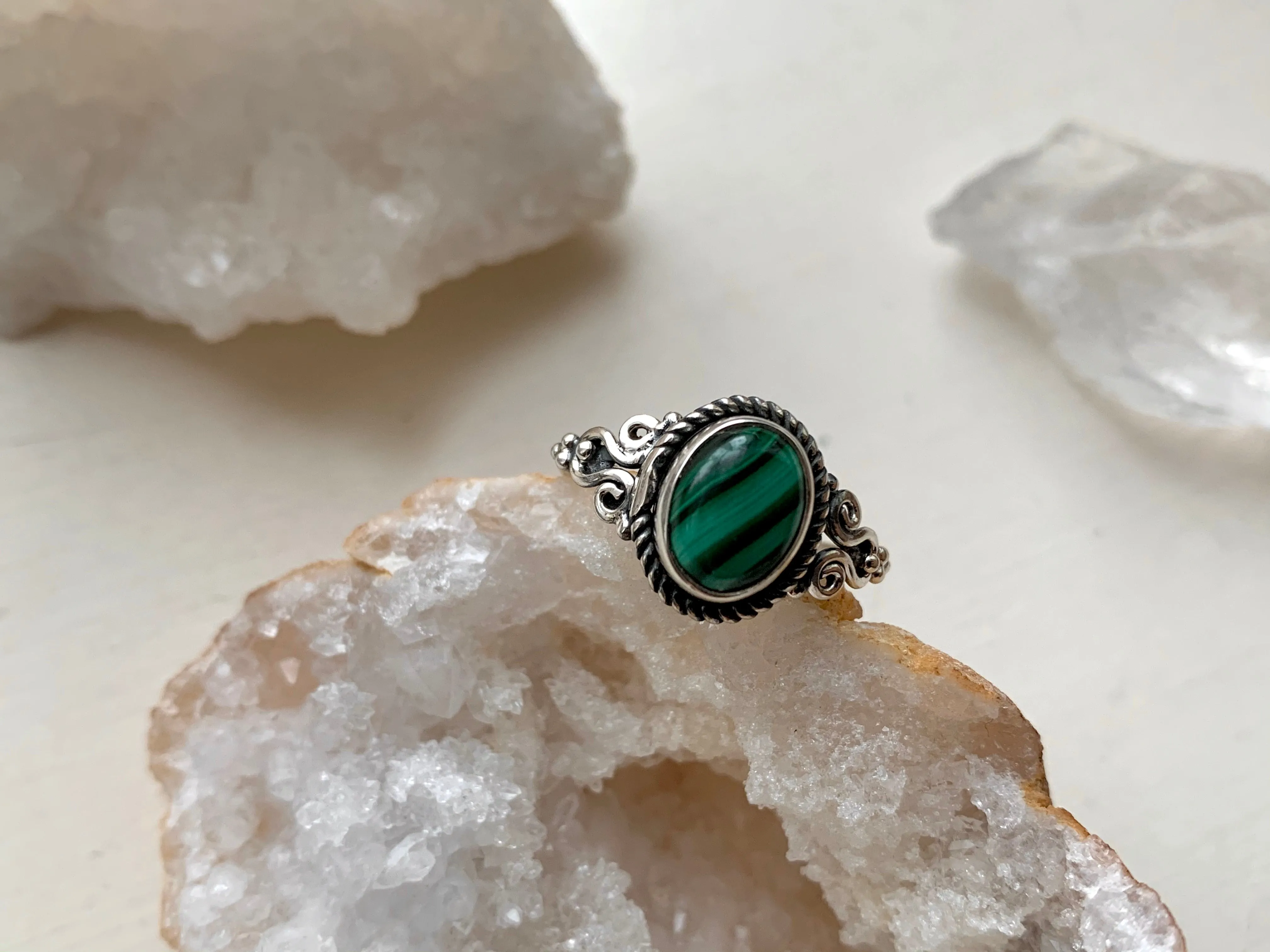 Malachite Alta Ring