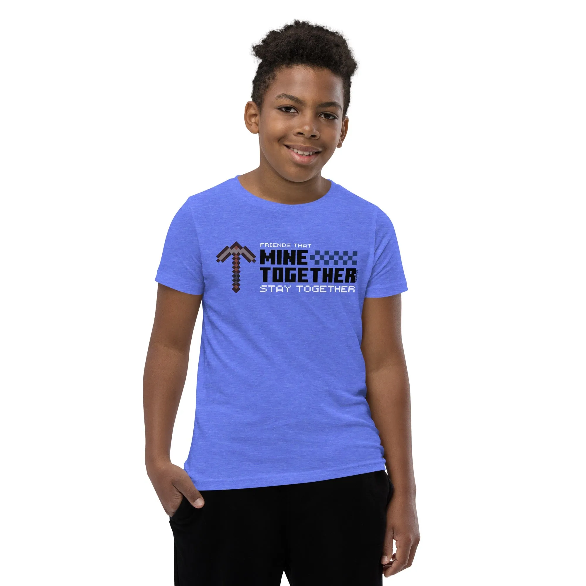 Minecraft Friends That Mine Together Stay Together Youth T-shirt