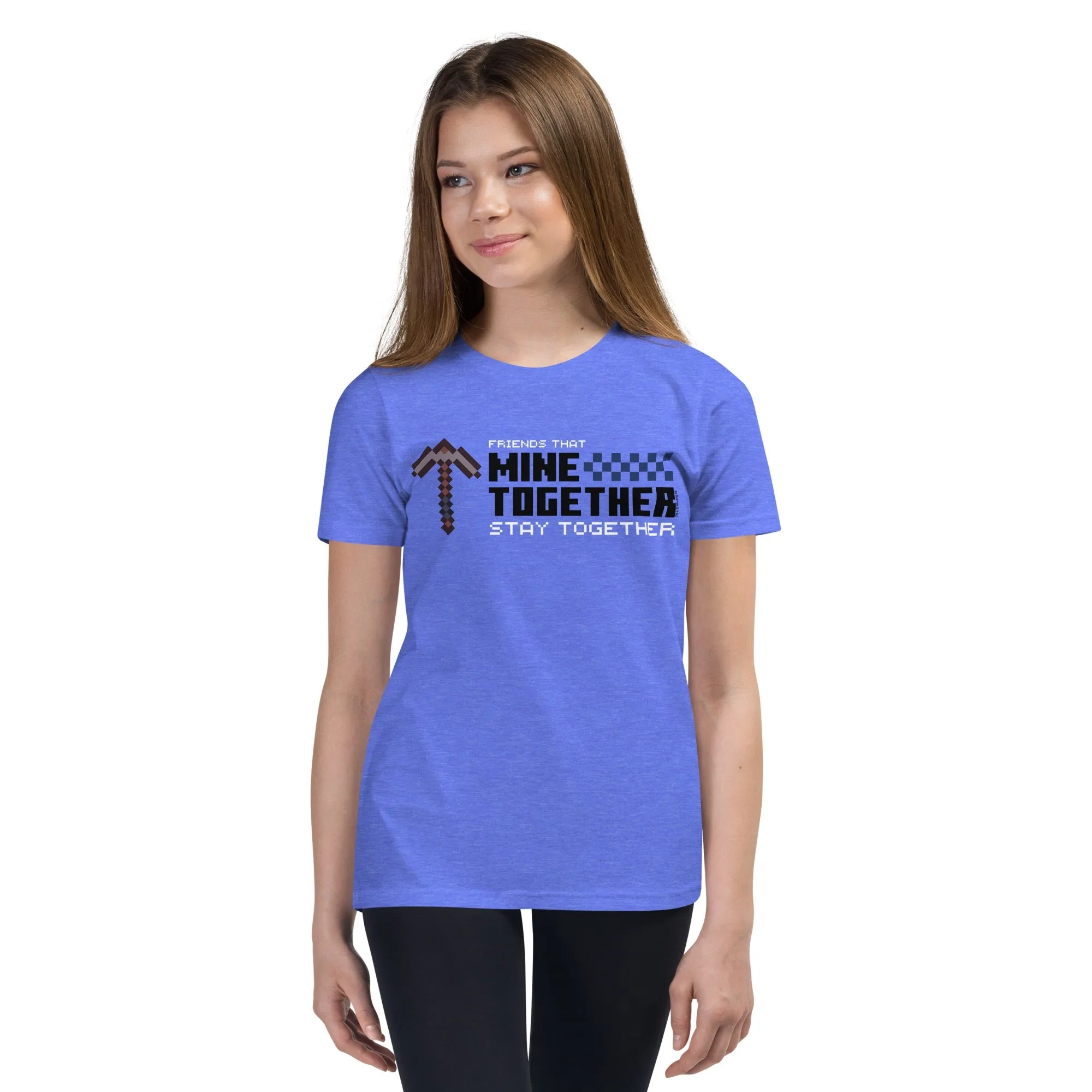 Minecraft Friends That Mine Together Stay Together Youth T-shirt