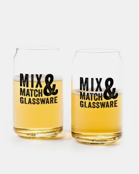 Mix and Match Single Can Glasses