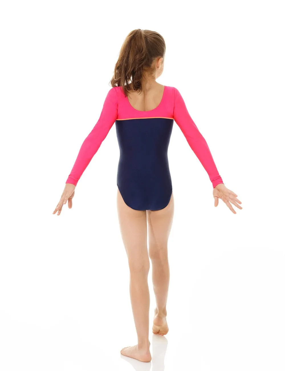 Mondor Adult Dark Navy Long-Sleeved Leotard