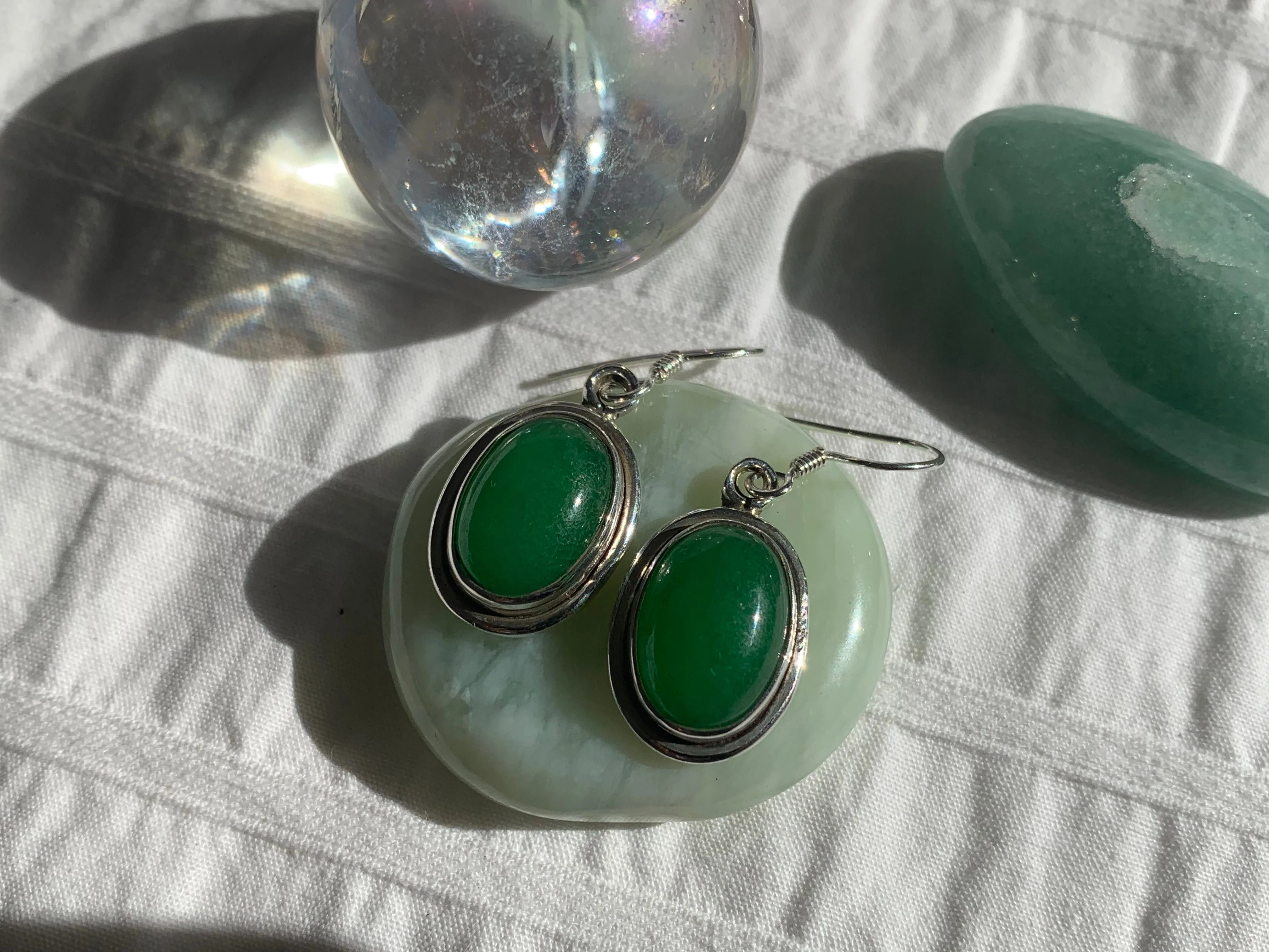 Nephrite Jade Brea Earrings