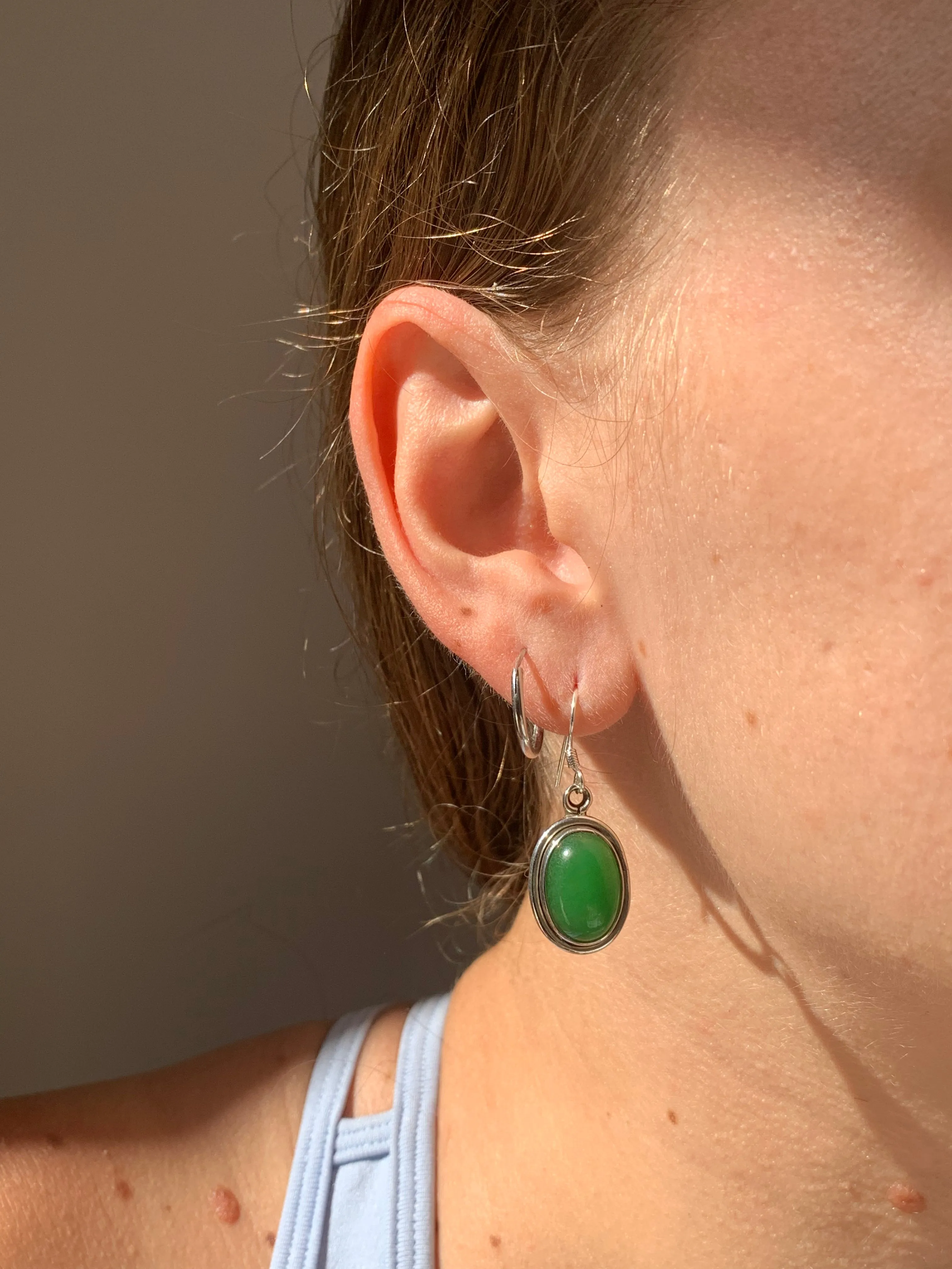 Nephrite Jade Brea Earrings