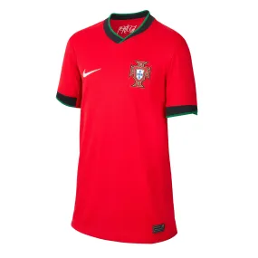 Nike Kids Portugal 2024/25 Home Jersey Red/Green