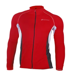 Nuckily Mycycology MH008 Full Sleeves Cycling Jersey - Red