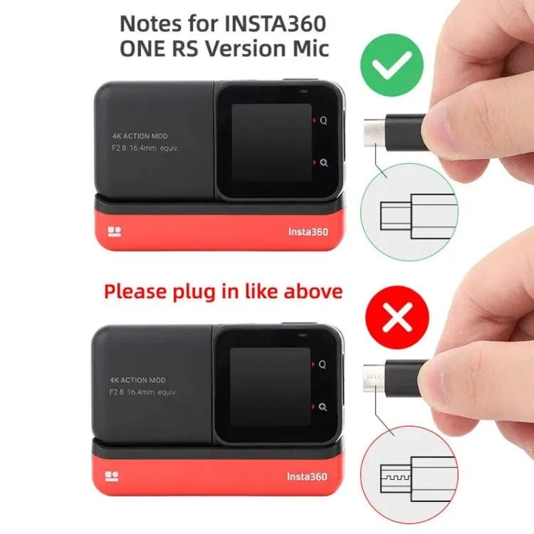 Omnidirectional Lavalier Microphone for Motion Cameras with USB-C Connector