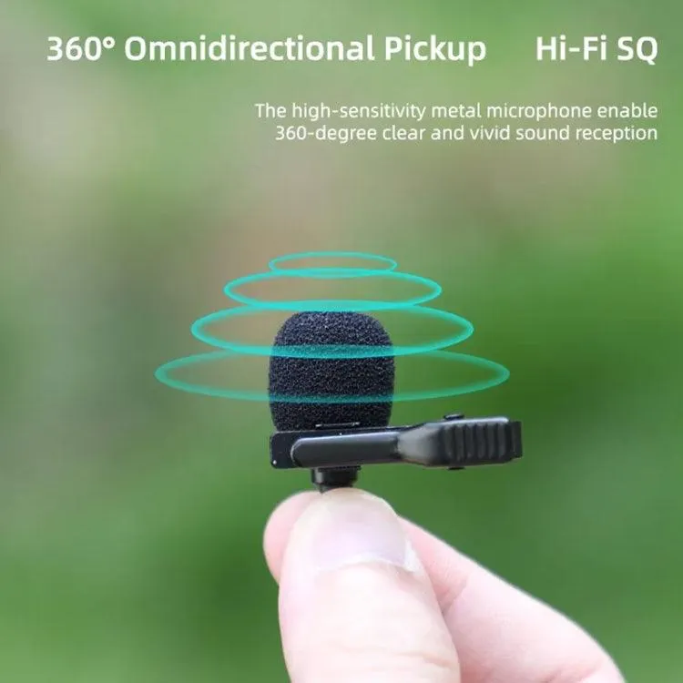 Omnidirectional Lavalier Microphone for Motion Cameras with USB-C Connector