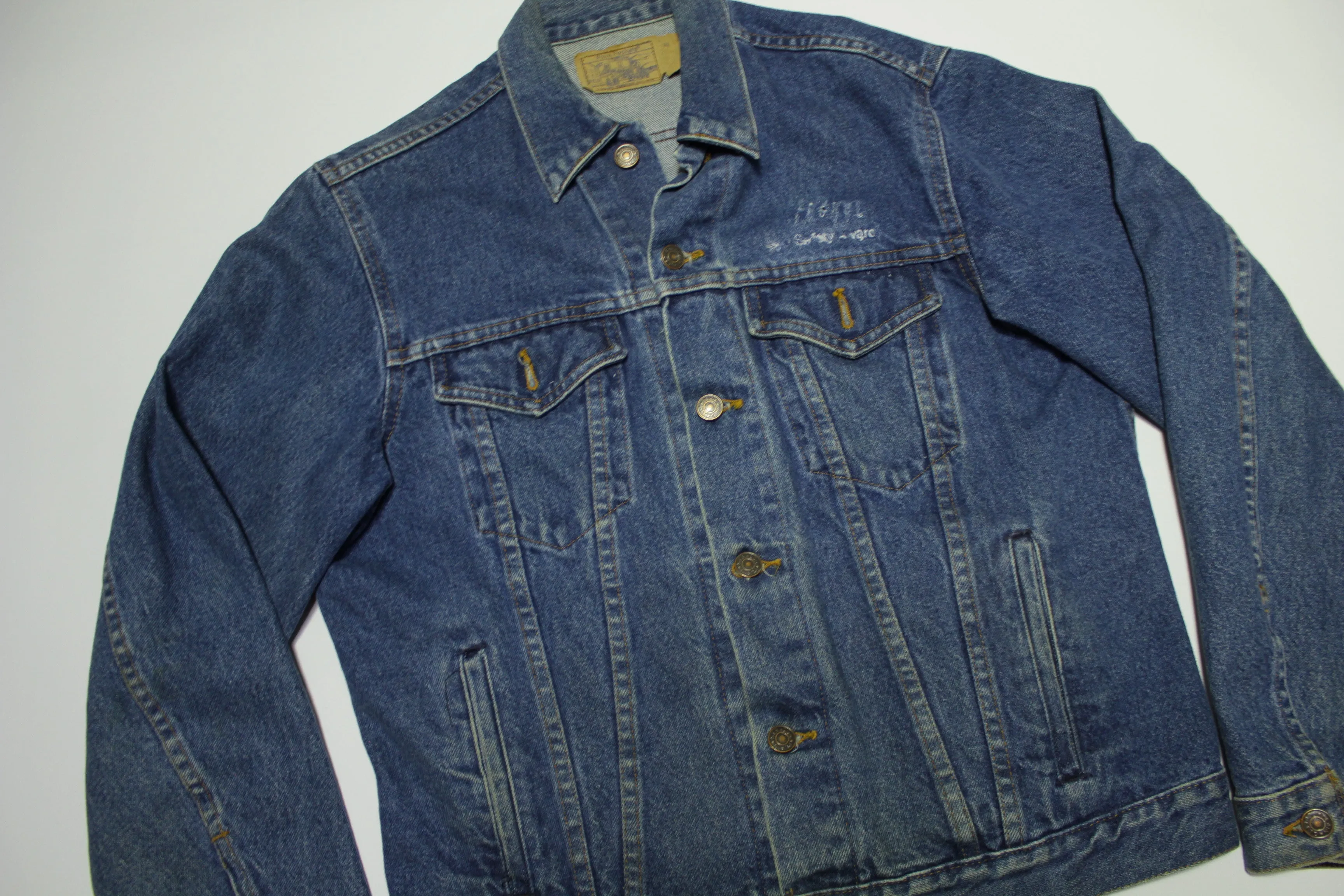 Plain Pockets JC Penneys Vintage 80's Denim Trucker Jean Jacket